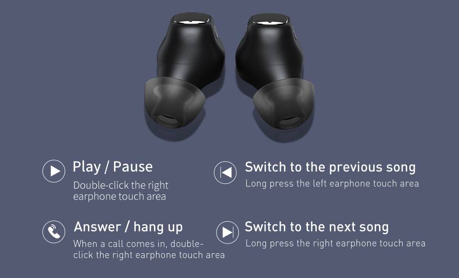 Baseus WM01 TWS Bluetooth Earphones with Microphone Stereo Wireless 5.0 Noise Cancelling Touch Control Gaming Sports Headphones Baseus WM01 TWS Bluetooth Earphones with Microphone Stereo Wireless 5.0 Noise Cancelling Touch Control Gaming Sports Headphones