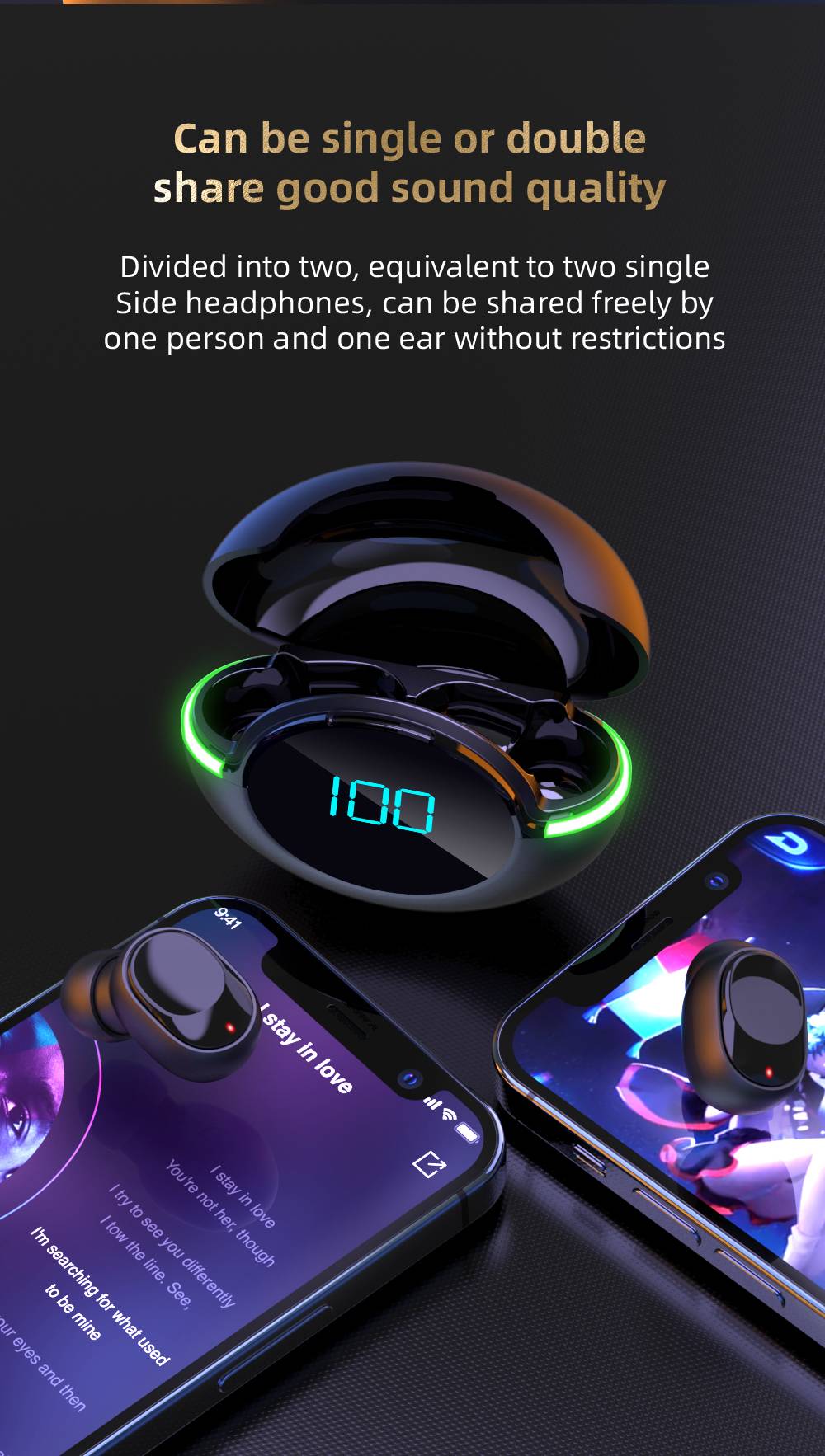 Tws Y80 Bluetooth 5.1 Wireless Headphones Charging Case 9D Stereo Sports Waterproof Headphones with Microphone for IOS/Android Tws Y80 Bluetooth 5.1 Wireless Headphones Charging Case 9D Stereo Sports Waterproof Headphones with Microphone for IOS/Android