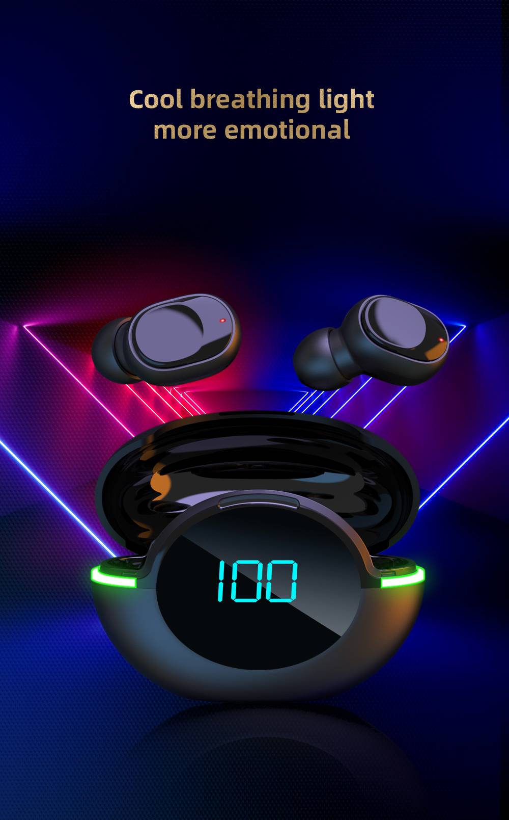 Tws Y80 Bluetooth 5.1 Wireless Headphones Charging Case 9D Stereo Sports Waterproof Headphones with Microphone for IOS/Android Tws Y80 Bluetooth 5.1 Wireless Headphones Charging Case 9D Stereo Sports Waterproof Headphones with Microphone for IOS/Android