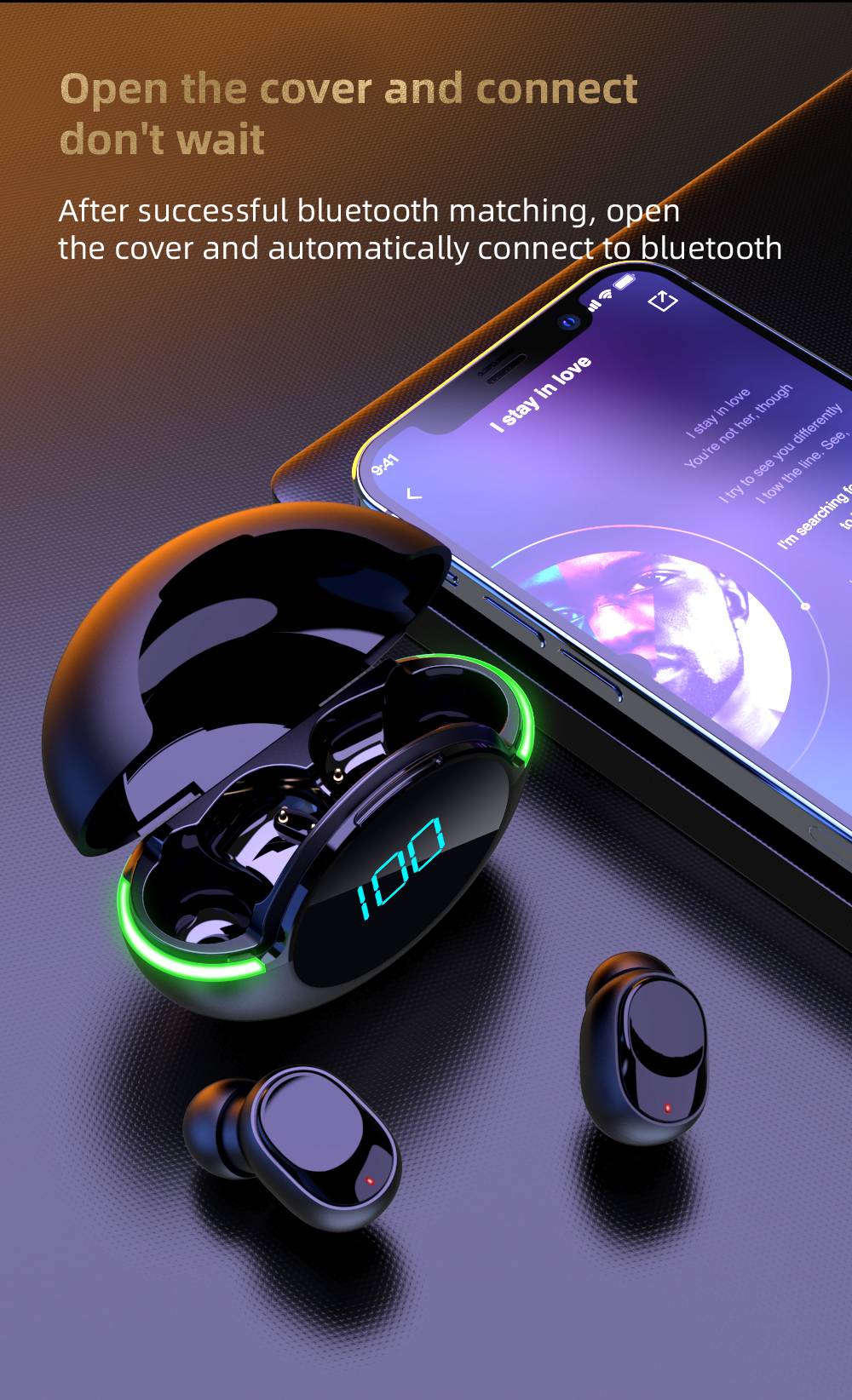 Tws Y80 Bluetooth 5.1 Wireless Headphones Charging Case 9D Stereo Sports Waterproof Headphones with Microphone for IOS/Android Tws Y80 Bluetooth 5.1 Wireless Headphones Charging Case 9D Stereo Sports Waterproof Headphones with Microphone for IOS/Android