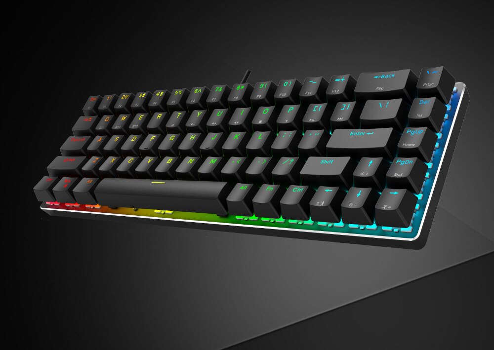 ZUOYA RGB LED Backlit Wired Bluetooth 2.4G Mechanical Keyboard,Portable Compact Mini Gaming Keyboard for Computer phone tablet ZUOYA RGB LED Backlit Wired Bluetooth 2.4G Mechanical Keyboard,Portable Compact Mini Gaming Keyboard for Computer phone tablet