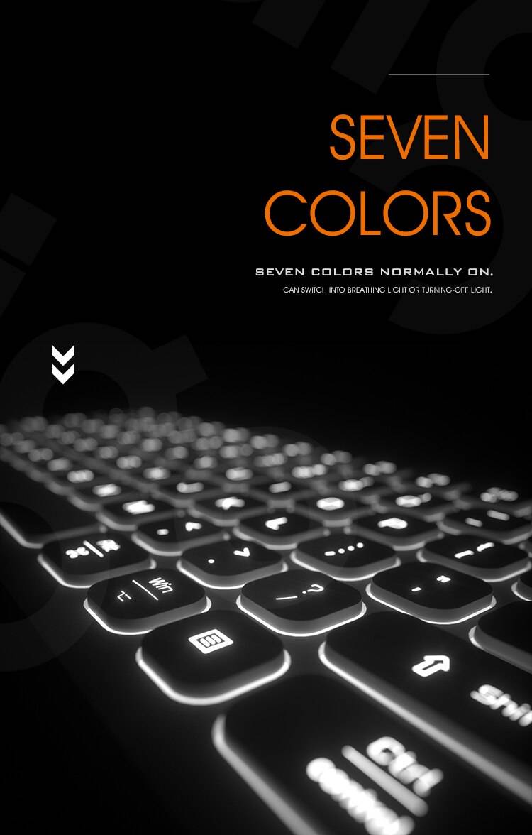 Aigo v800 Wired Gaming Keyboard Mechanical Feeling rgb Backlit mute Keyboard USB 110 Keycaps Waterproof Computer Game Keyboards Aigo v800 Wired Gaming Keyboard Mechanical Feeling rgb Backlit mute Keyboard USB 110 Keycaps Waterproof Computer Game Keyboards