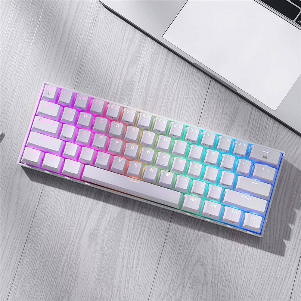 Redragon K530 Draconic 60% Compact RGB Wireless Mechanical Keyboard with Brown Switches and 16.8 Million RGB Lighting for PC Redragon K530 Draconic 60% Compact RGB Wireless Mechanical Keyboard with Brown Switches and 16.8 Million RGB Lighting for PC