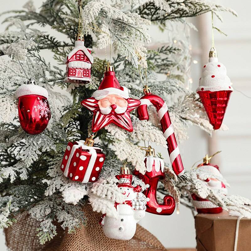 2pcs Christmas Tree Ornaments Decorations Hanging Pendant Christmas Home Decorations Xmas Gift Natale Navidad Noel Decor 2021 2pcs Christmas Tree Ornaments Decorations Hanging Pendant Christmas Home Decorations Xmas Gift Natale Navidad Noel Decor 2021