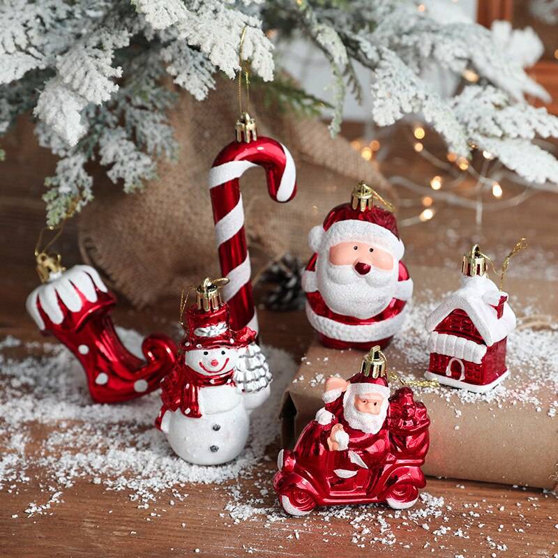 2pcs Christmas Tree Ornaments Decorations Hanging Pendant Christmas Home Decorations Xmas Gift Natale Navidad Noel Decor 2021 2pcs Christmas Tree Ornaments Decorations Hanging Pendant Christmas Home Decorations Xmas Gift Natale Navidad Noel Decor 2021