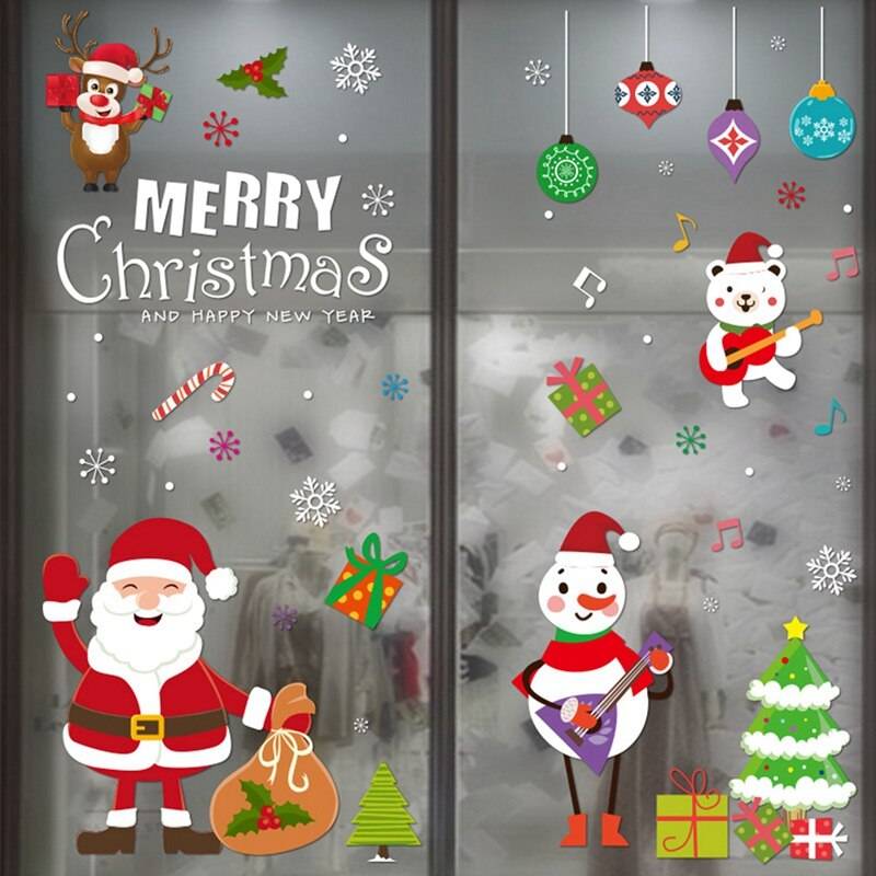 Christmas Window Sticker Merry Christmas Decorations For Home 2022 Cristmas Ornament Xmas Navidad Natal Gifts New Year 2023 Christmas Window Sticker Merry Christmas Decorations For Home 2022 Cristmas Ornament Xmas Navidad Natal Gifts New Year 2023