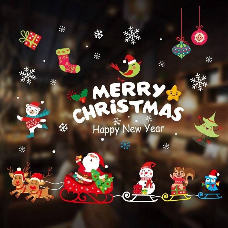 Christmas Window Sticker Merry Christmas Decorations For Home 2022 Cristmas Ornament Xmas Navidad Natal Gifts New Year 2023 Christmas Window Sticker Merry Christmas Decorations For Home 2022 Cristmas Ornament Xmas Navidad Natal Gifts New Year 2023
