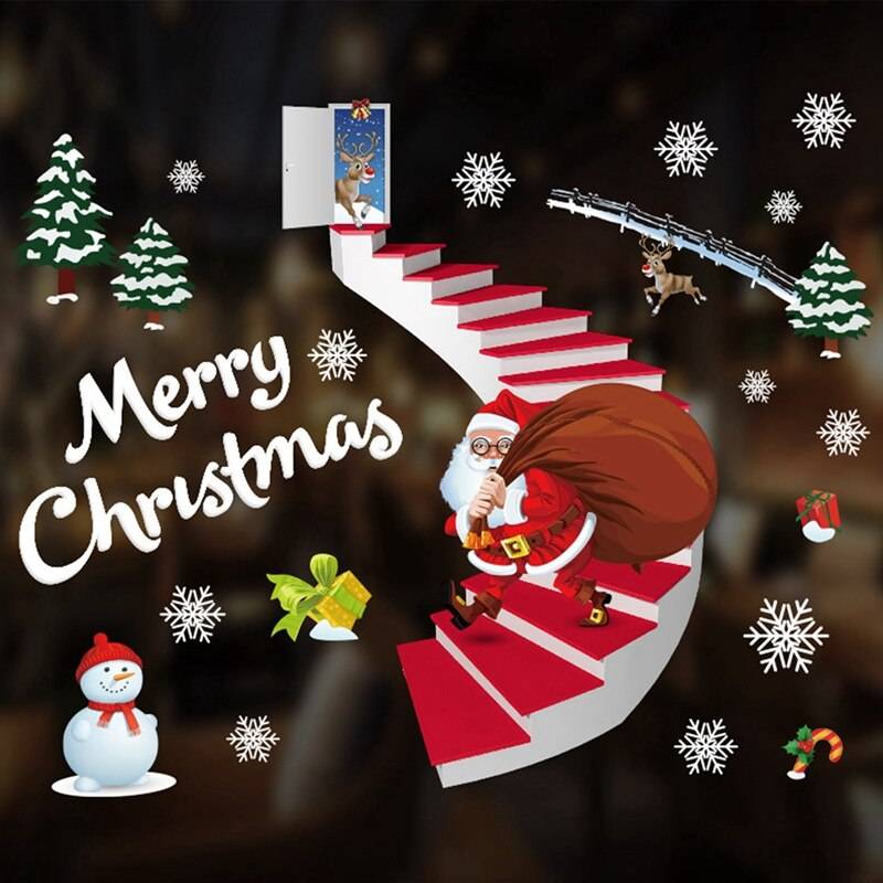 Christmas Window Sticker Merry Christmas Decorations For Home 2022 Cristmas Ornament Xmas Navidad Natal Gifts New Year 2023 Christmas Window Sticker Merry Christmas Decorations For Home 2022 Cristmas Ornament Xmas Navidad Natal Gifts New Year 2023
