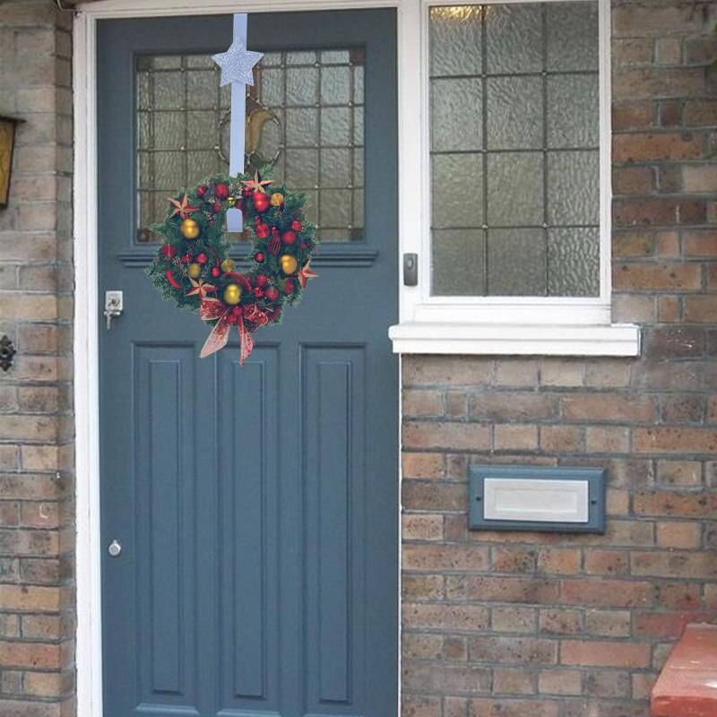 Christmas Wreath Hanger Front Door Hook Holder Christmas Ornaments Hanging Decor Xmas Home Decoration Noel 2022 Navidad Natal Christmas Wreath Hanger Front Door Hook Holder Christmas Ornaments Hanging Decor Xmas Home Decoration Noel 2022 Navidad Natal
