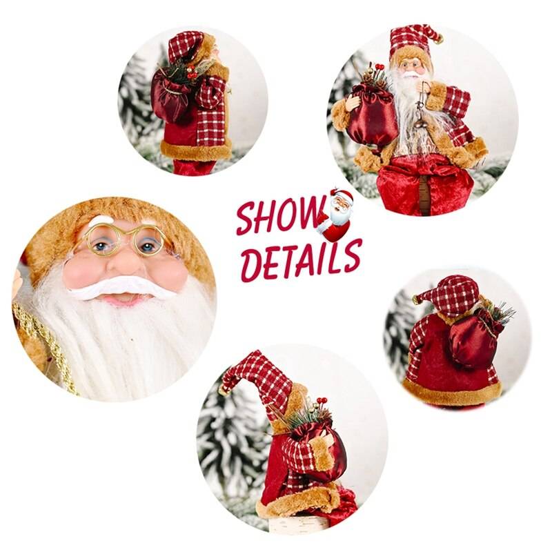 FENGRISE Santa Claus Doll 2022 Christmas Tree Ornament Merry Christmas Decorations For Home Navidad Natal Gifts New Year 2023 FENGRISE Santa Claus Doll 2022 Christmas Tree Ornament Merry Christmas Decorations For Home Navidad Natal Gifts New Year 2023