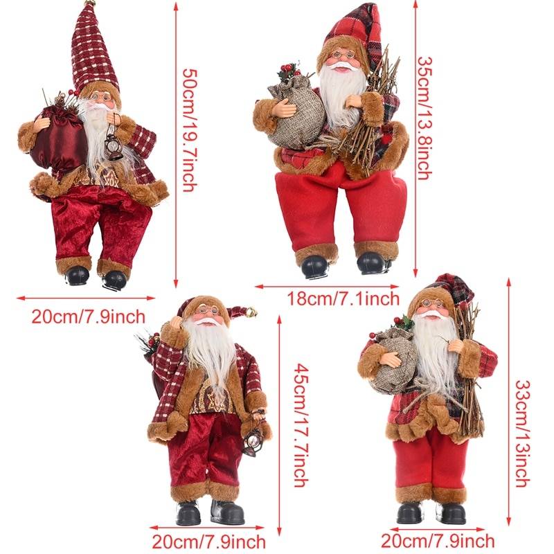 FENGRISE Santa Claus Doll 2022 Christmas Tree Ornament Merry Christmas Decorations For Home Navidad Natal Gifts New Year 2023 FENGRISE Santa Claus Doll 2022 Christmas Tree Ornament Merry Christmas Decorations For Home Navidad Natal Gifts New Year 2023