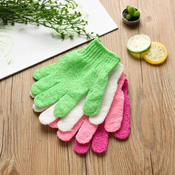 Exfoliating Gloves – 2PCS Shower Scrub Mitts for Deep Cleansing & Smooth Skin - Image 3