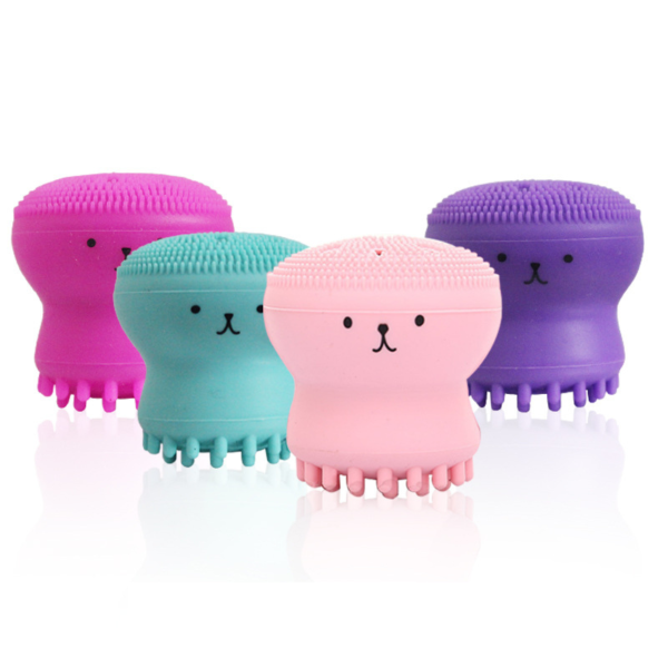 Octopus Silicone Face Cleansing Brush – Deep Pore Cleanser & Exfoliator | Cute Facial Scrubber for Gentle Skin Care & Blackhead Removal - Image 4